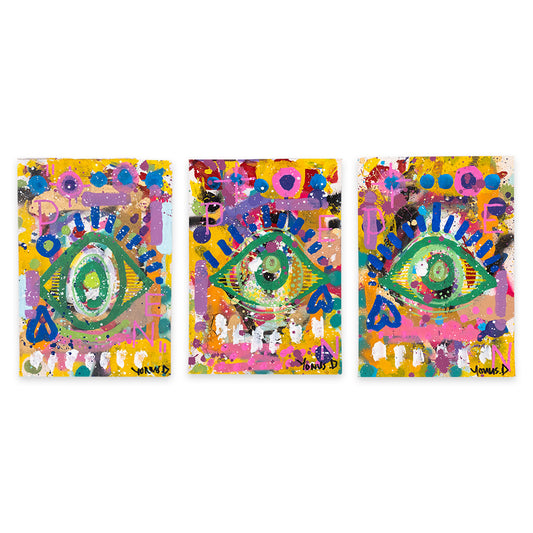 Catching Feelings with my 3rd eye open (set of 3)
