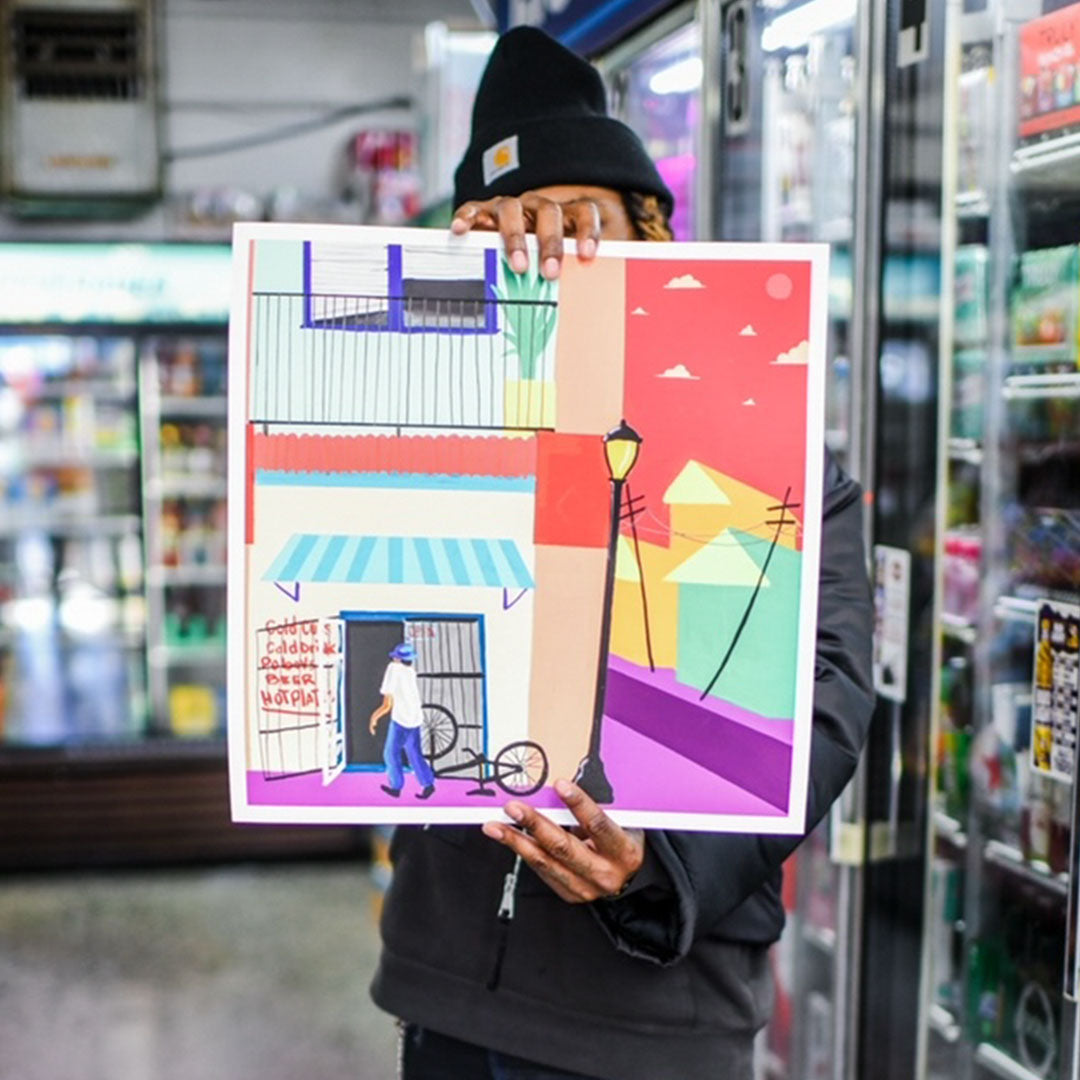 Going to Get a Cold Drink - Oversized Print