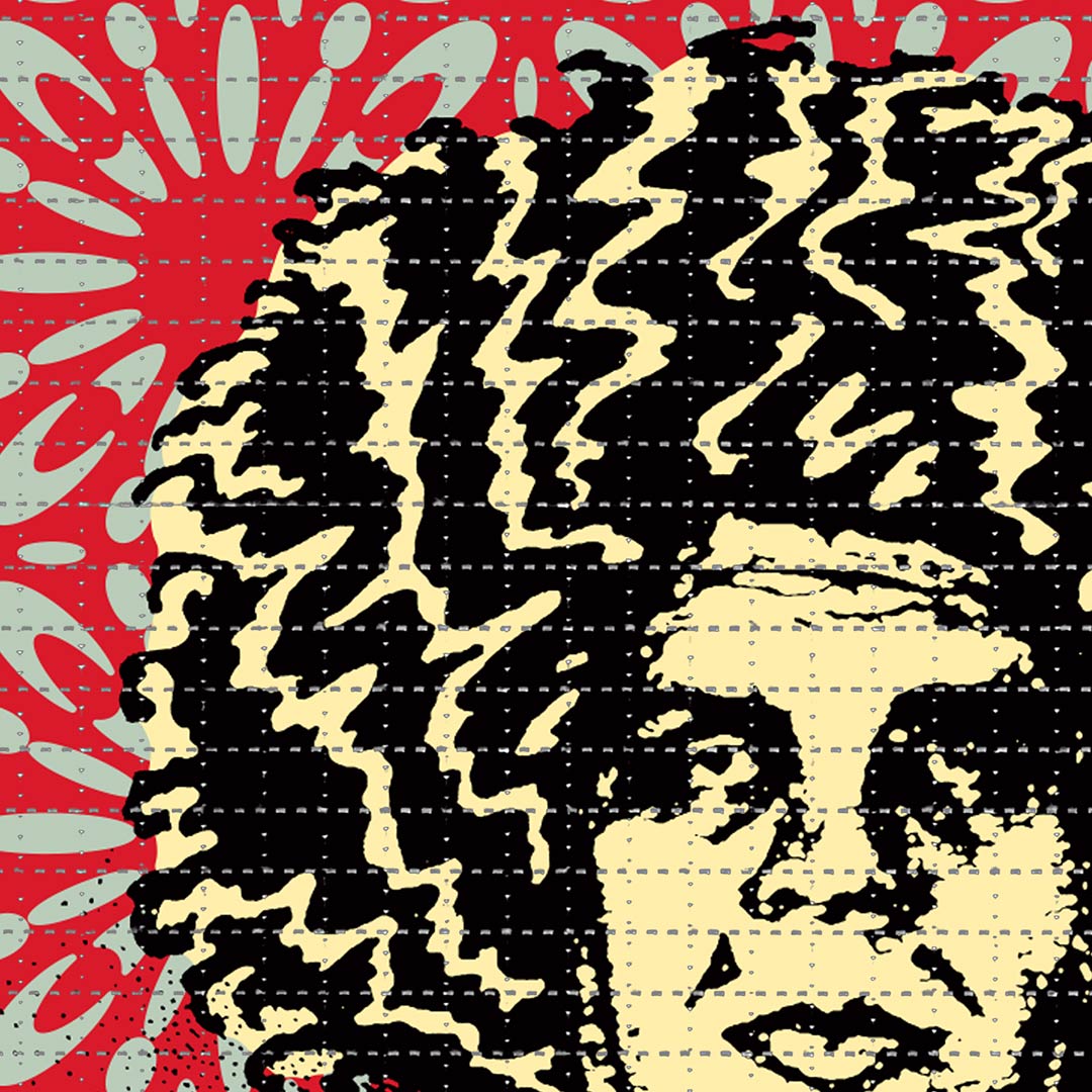 Psychedelic Andre - Classic Red Obey Giant Variant