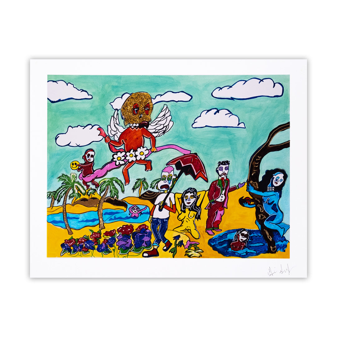 The Exhibit of Temptation Beach - Limited Edition Hand Embellished Prints