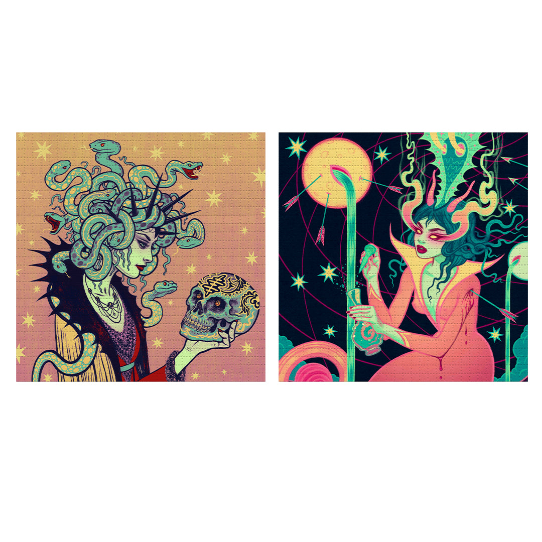 Tara McPherson 2024 Bicycle Day Blotters (2-Print Set)