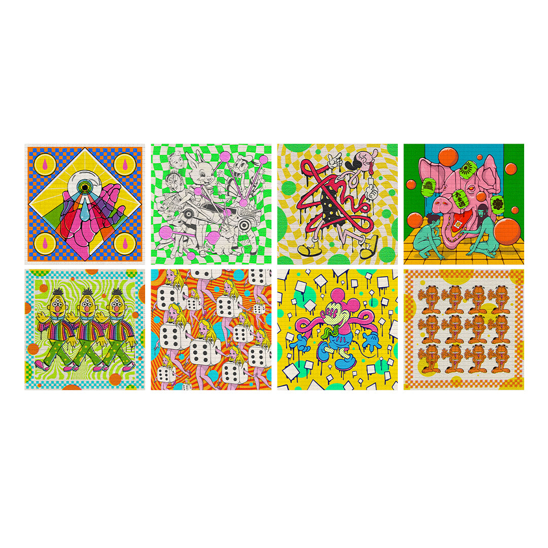 Ziero Muko 2024 Bicycle Day Blotters (8-Print Set)