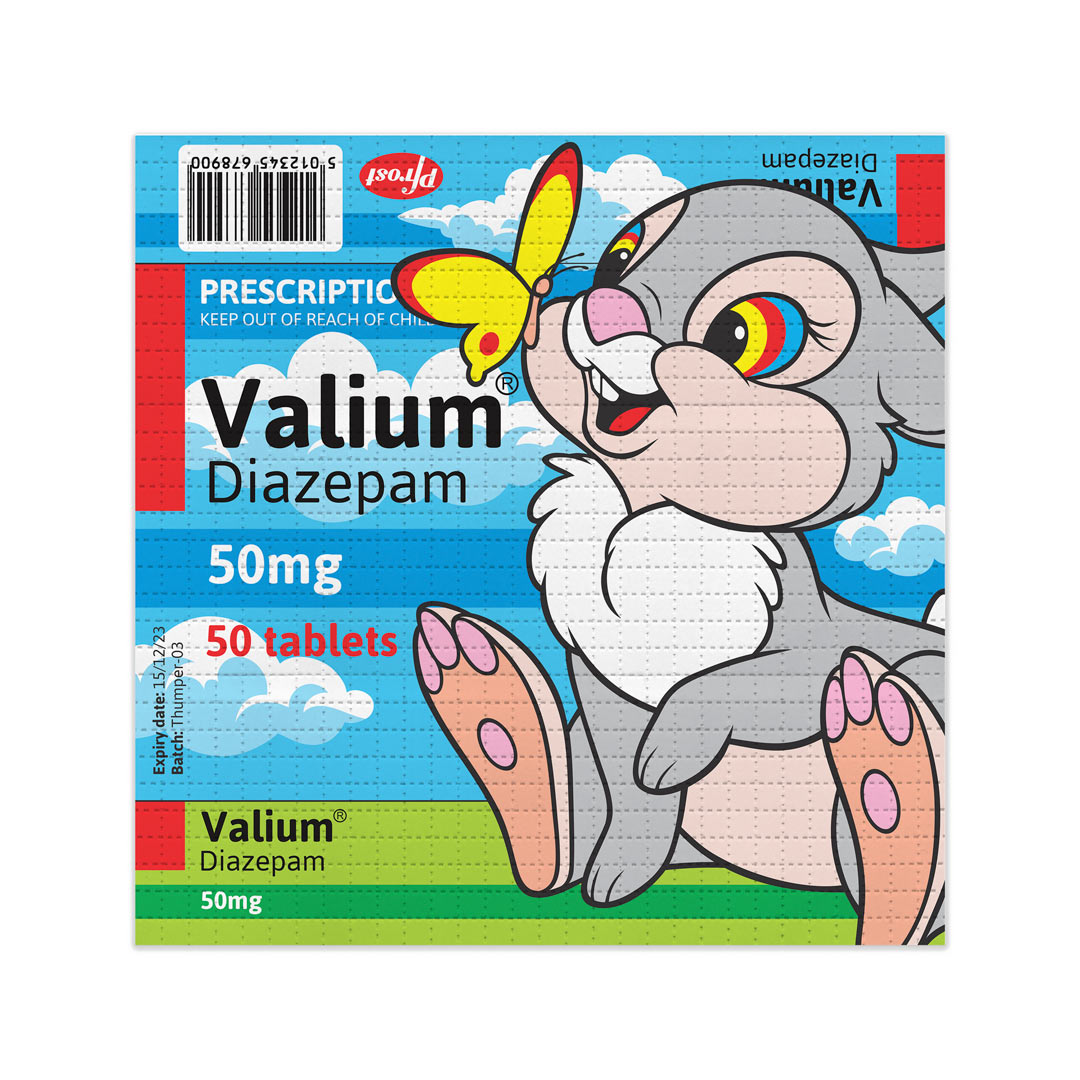 Valium Thumper 50mg - Blotter Edition