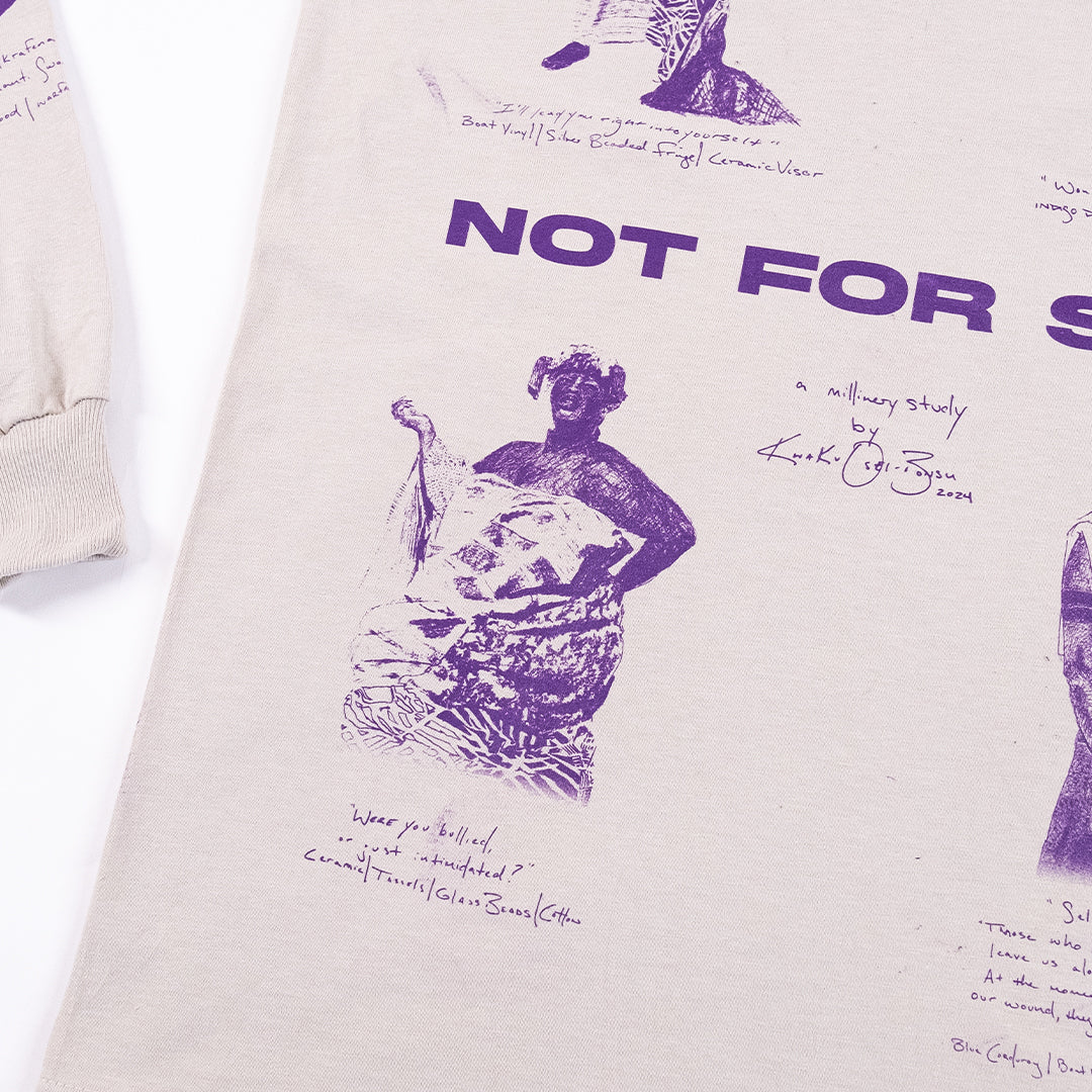 "Kwaku: Not For Sale" Exhibition Long-sleeve Tee