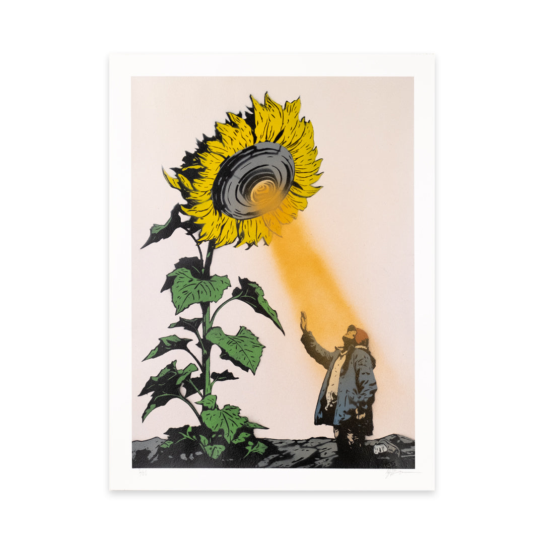 Heliotropic Enigma - Hand-Painted Multiple