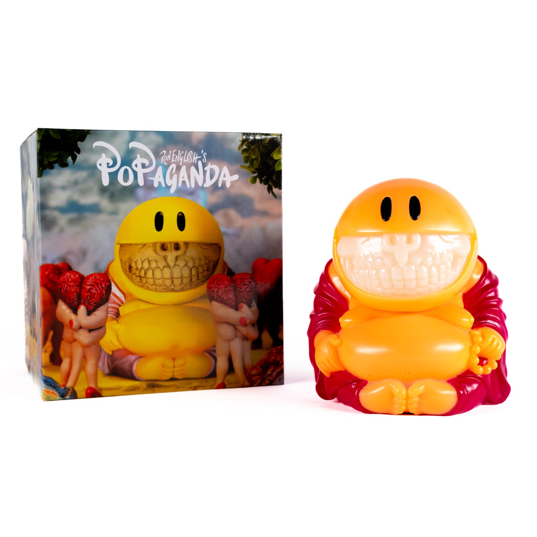 MINDstyle x Popaganda Ron English Mad Happy Monk Grin Black Light Magic - Purple 8" Vinyl Figure
