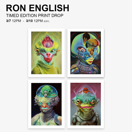 Ron English Alien Print Set