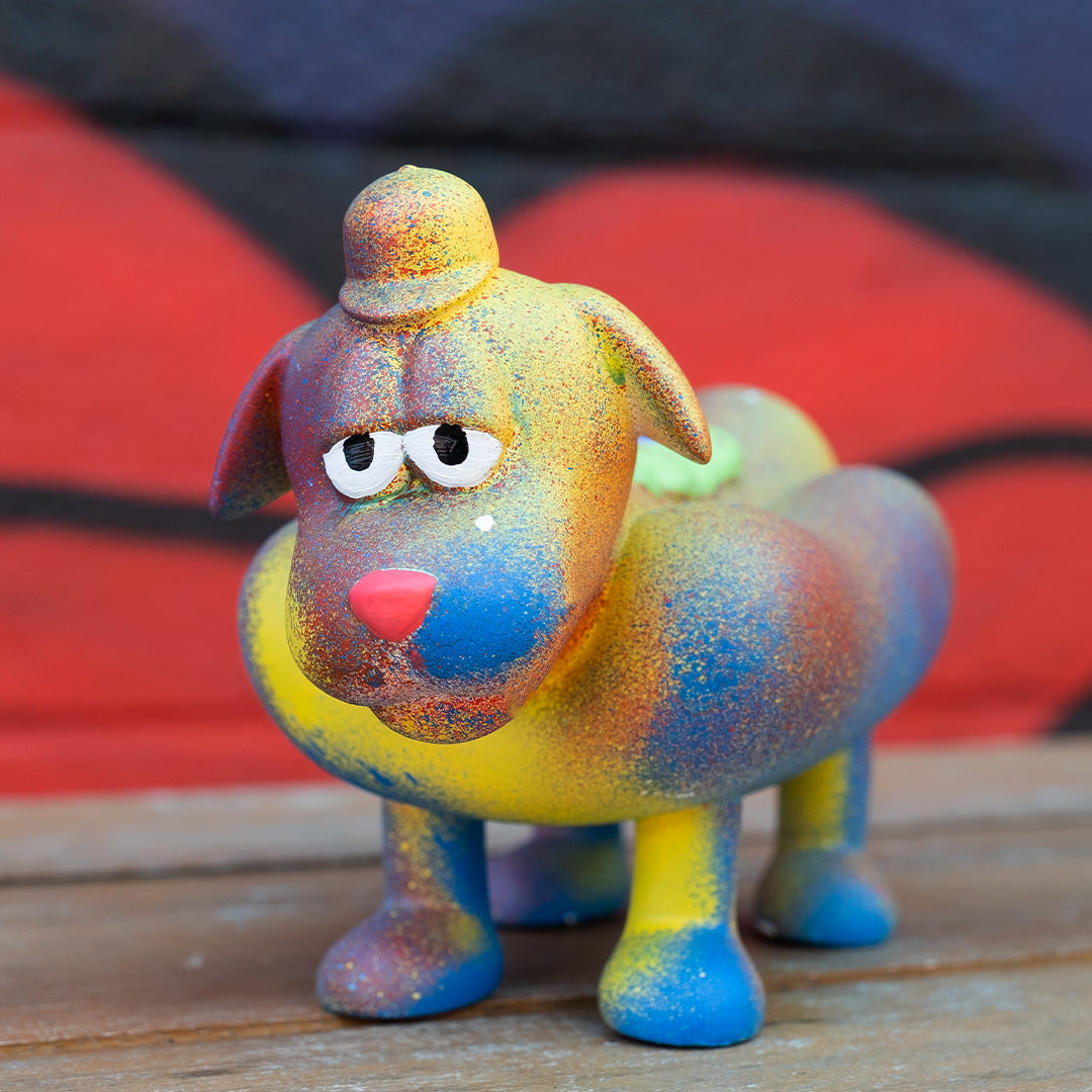 Sheefy Coney Dog Sculpture - Hand Embellished Edition Variant #1