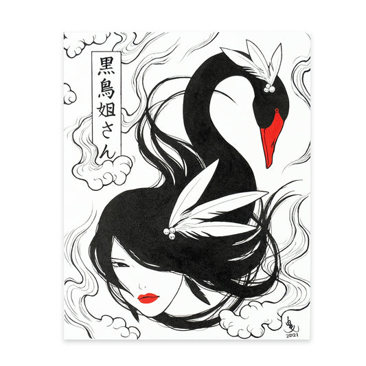 Sister Black Swan Original Art