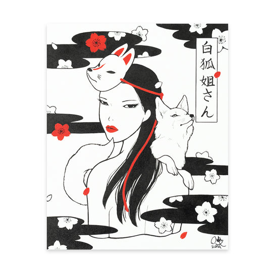 Sister White Fox Original Art