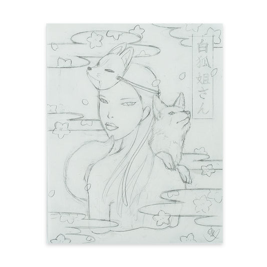 Sister White Fox Original Sketch