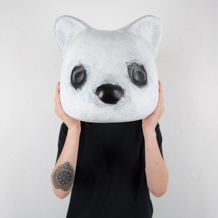 Vaccuuform Bear Head - White